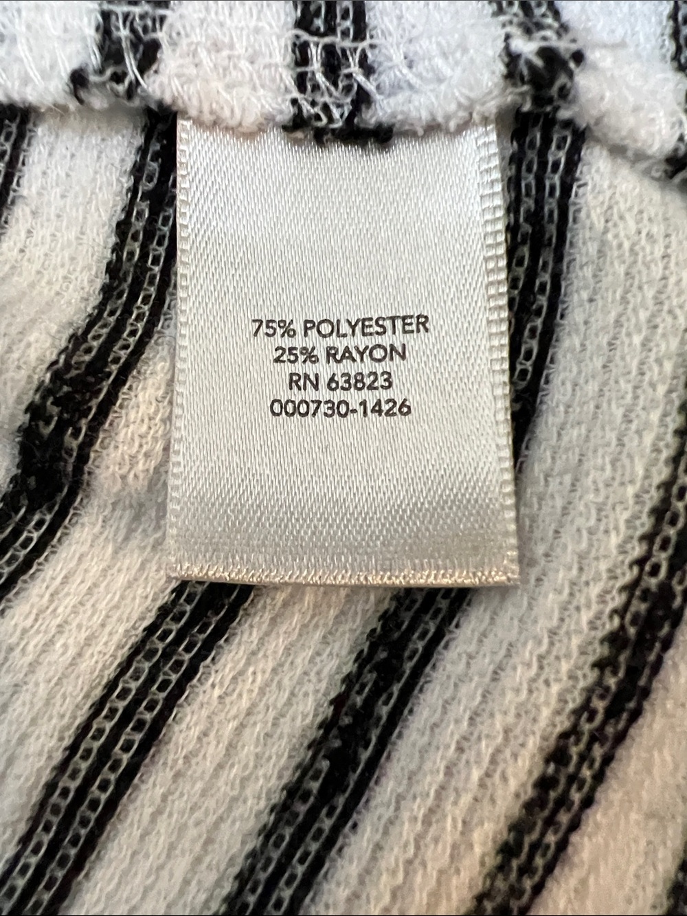 Christopher & Banks Black & White Striped Sleeveless Tunic High Low Hem Top - Picture 9 of 13